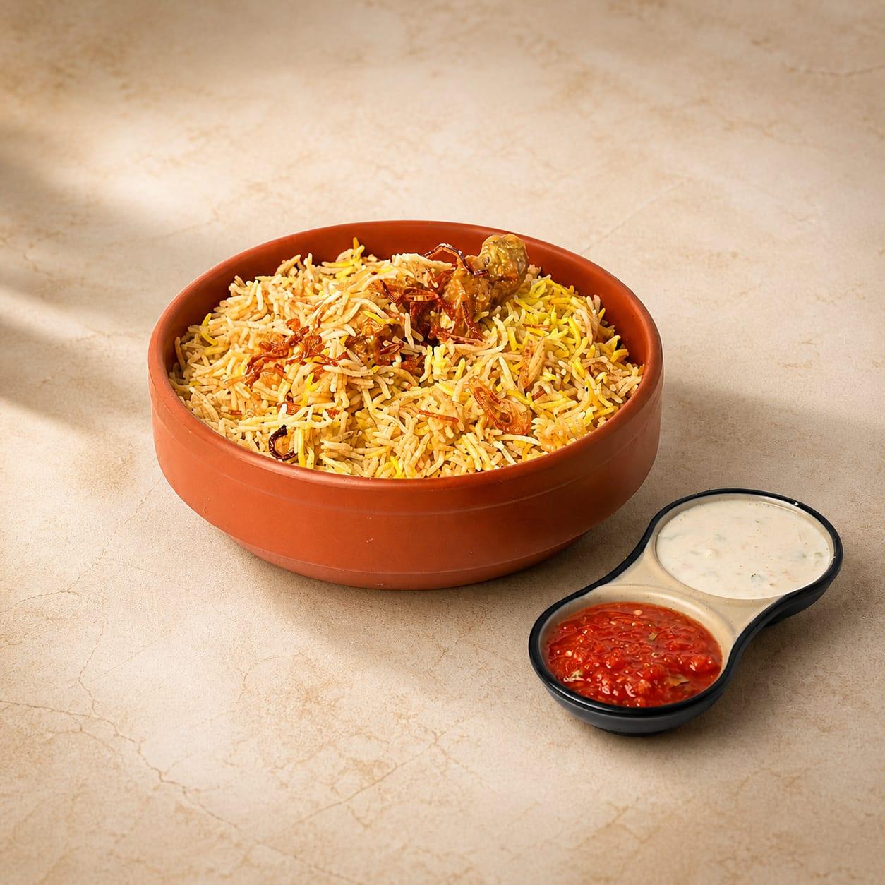 Chicken Dum Biryani at Urban Grill Restaurant