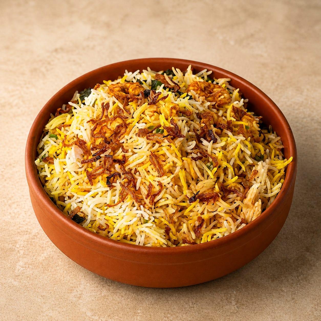 Prawns Biryani at Urban Grill Restaurant